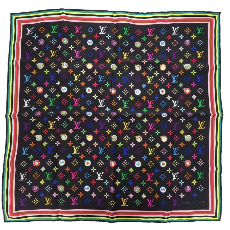 Louis Vuitton I Love Monogram Scarf Multicolor Noir Black