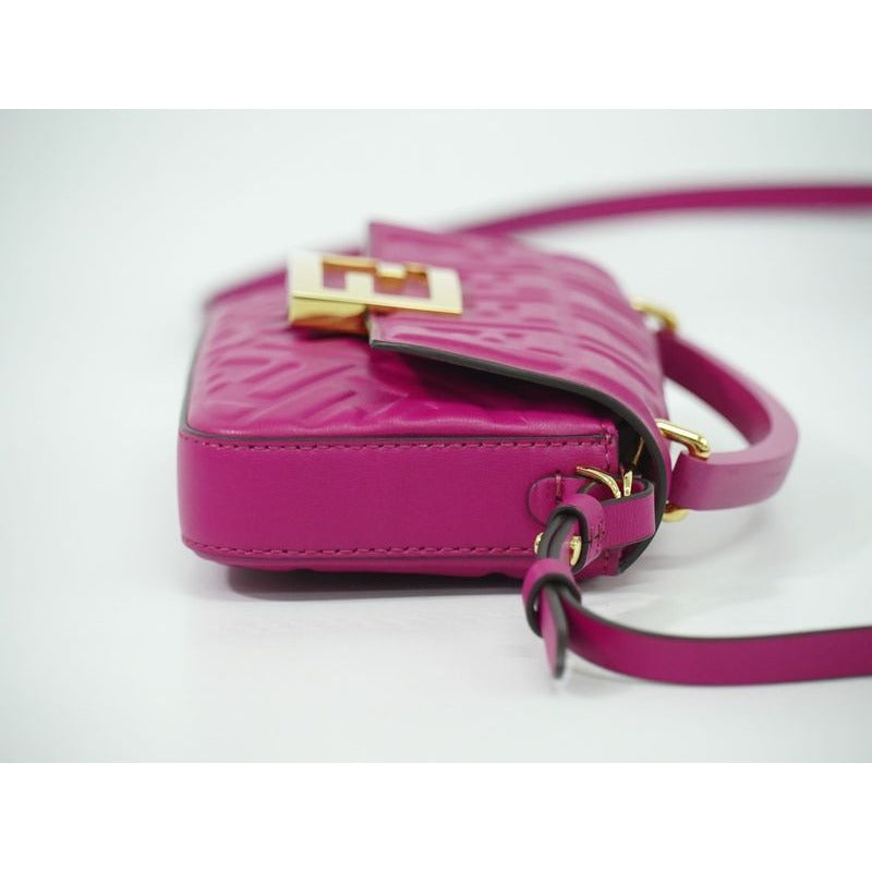 Fendi Baguette Phone Pouch Zucca 2-Way Shoulder Bag Handbag Pochette — view 3