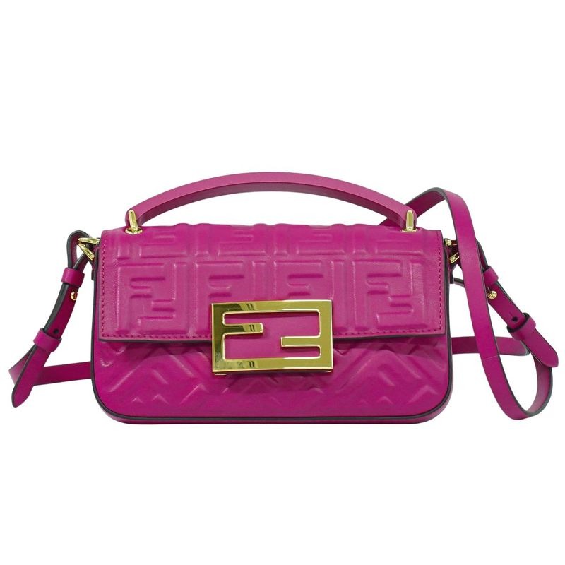 Fendi Baguette Phone Pouch Zucca 2-Way Shoulder Bag Handbag Pochette