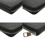 Louis Vuitton Zippy Coin Purse Taiga Leather Black Case Wallet — view 3