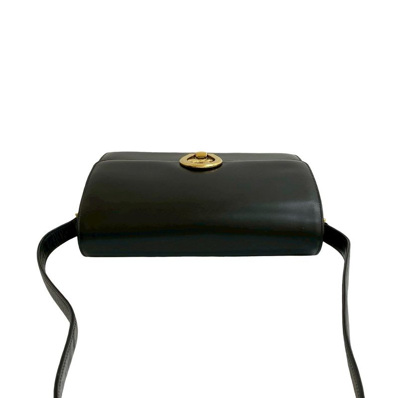 Celine Vintage Carriage Hardware Horseshoe Leather Semi