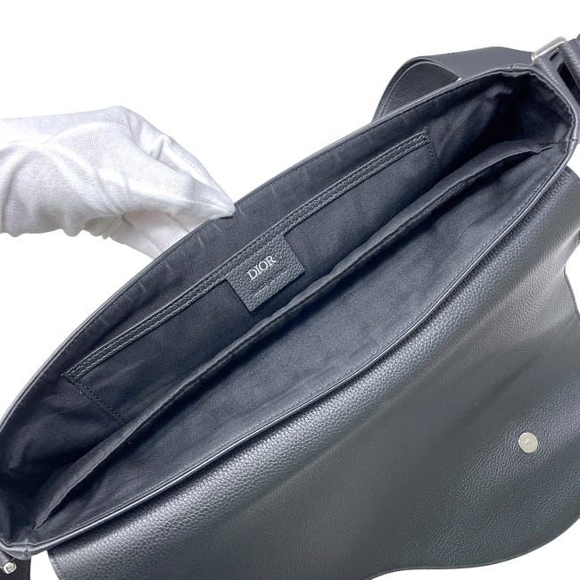 Christian Dior Messenger Bag Black Homme Saddle — view 9