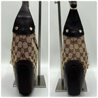 Gucci GG Jackie Sherry Web Canvas Shoulder Bag Charm Ophidia