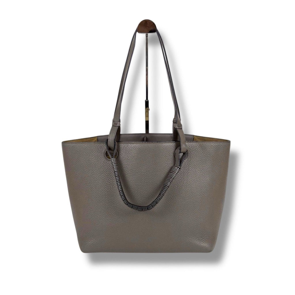 Loewe Anagram 2-Way Tote Shoulder Bag Small Leather Gray — view 2
