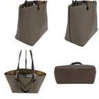 Loewe Anagram 2-Way Tote Shoulder Bag Small Leather Gray — view 5