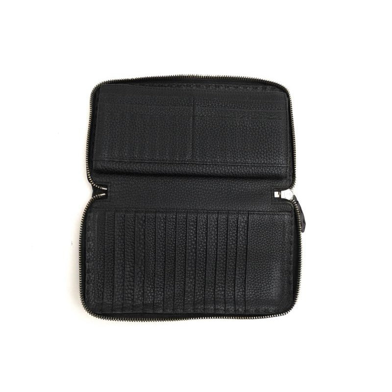 Fendi Long Wallet Men Leather Black 7 M0210 ndu F0 Qa1 zip Around Cuoio — view 5