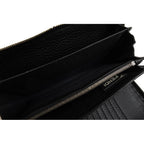 Fendi Long Wallet Men Leather Black 7 M0210 ndu F0 Qa1 zip Around Cuoio — view 7