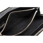 Fendi Long Wallet Men Leather Black 7 M0210 ndu F0 Qa1 zip Around Cuoio — view 9