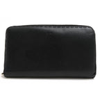 Fendi Long Wallet Men Leather Black 7 M0210 ndu F0 Qa1 zip Around Cuoio