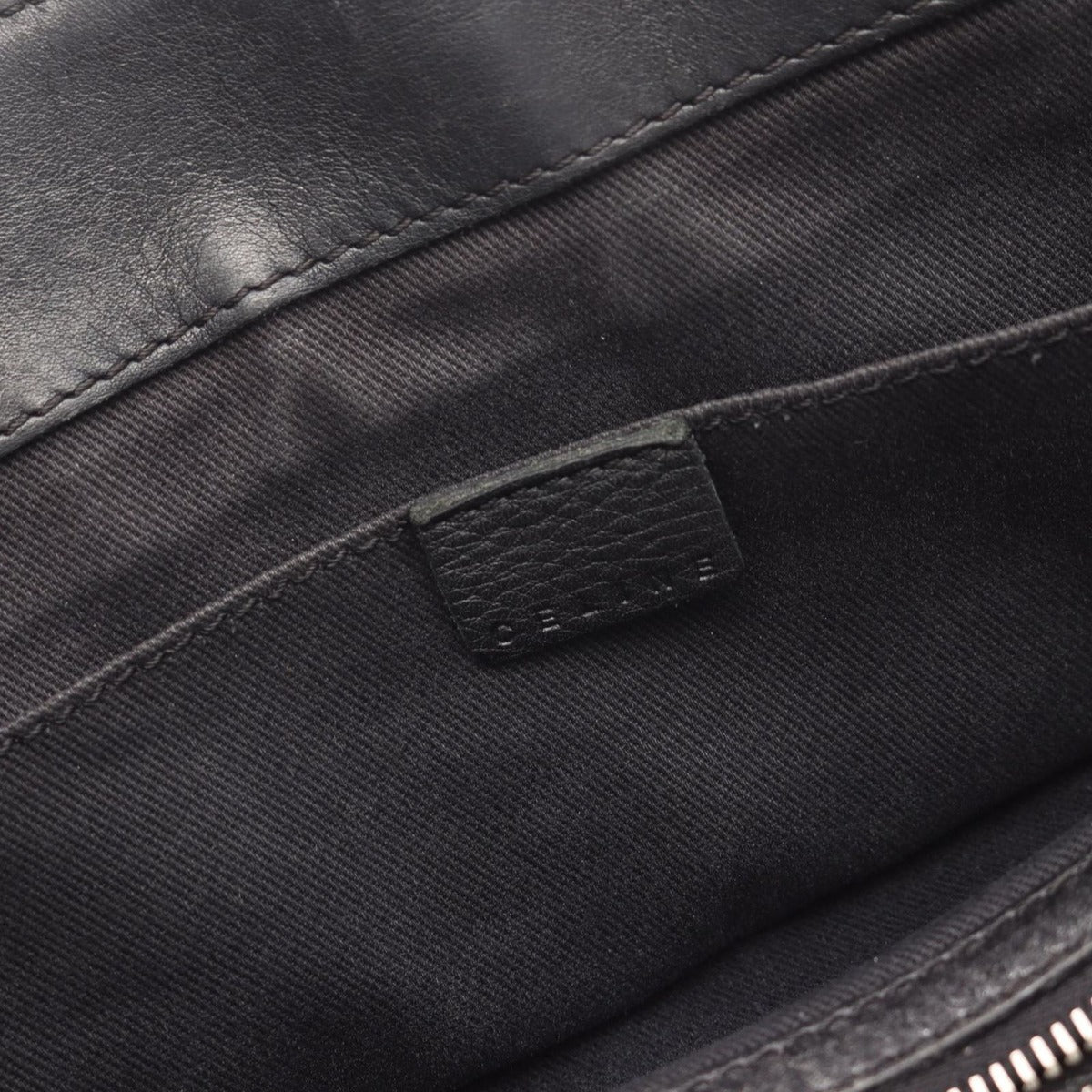 Celine Handbag Boogie Bag Black Leather B — view 4