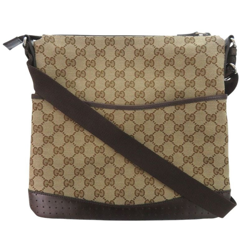 Gucci GG Canvas Brown Shoulder Bag 0470
