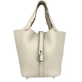 Hermes Handbag Picotin Lock PM Leather Ivory Silver