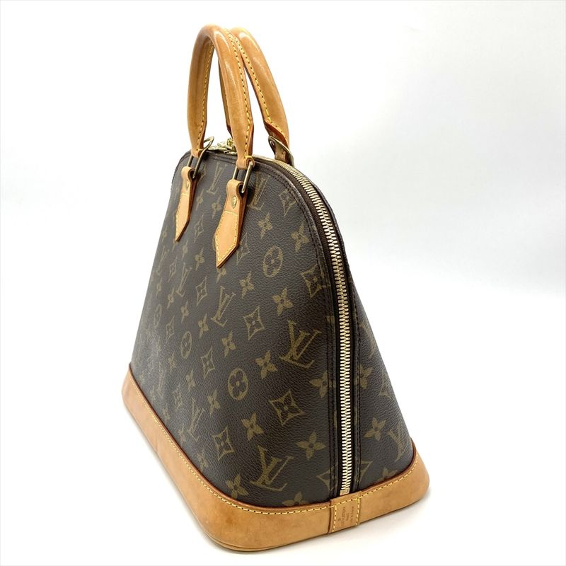 Louis Vuitton Alma PM Handbag Monogram Canvas Brown Gold Hardware Ba0054 — view 3