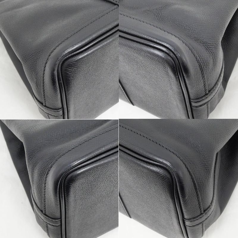 Hermes Garden Party T PM 30 Black Epson Leather Hand Tote Bag — view 5