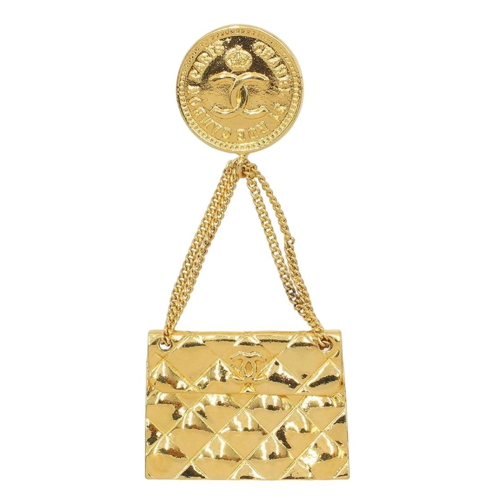 Chanel Quilted Bag Motif Brooch