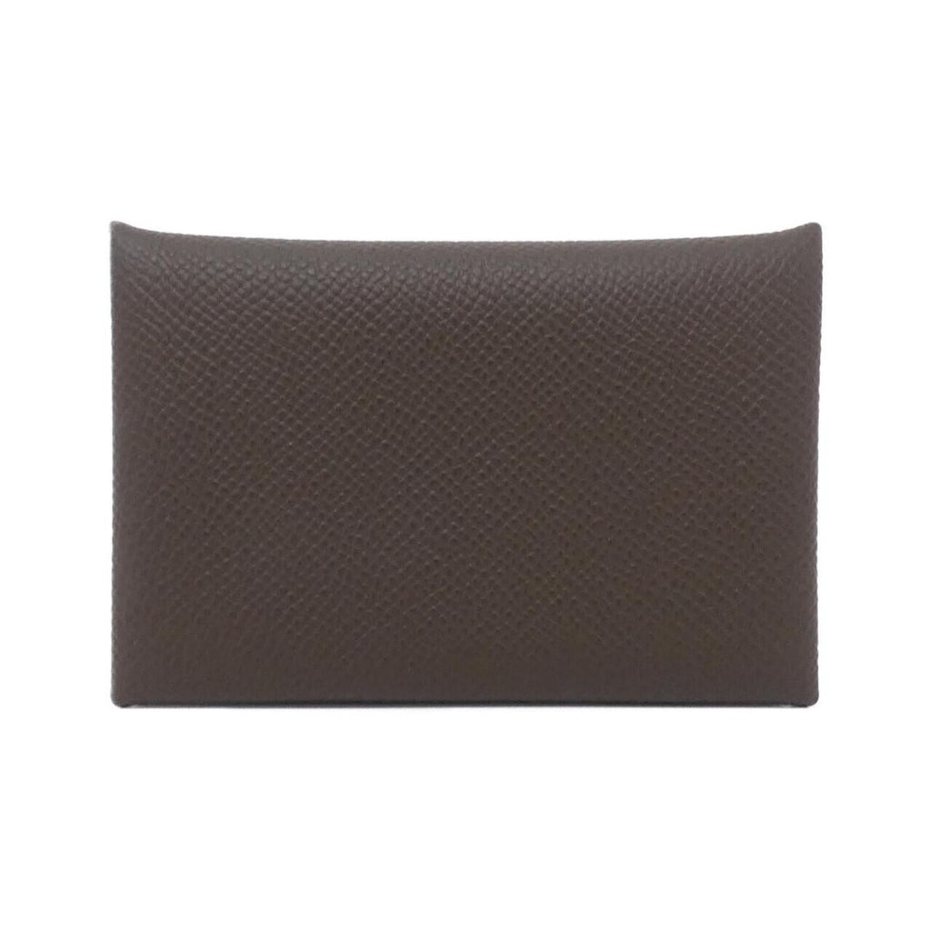 Hermes Calvi Card Case Ecorce