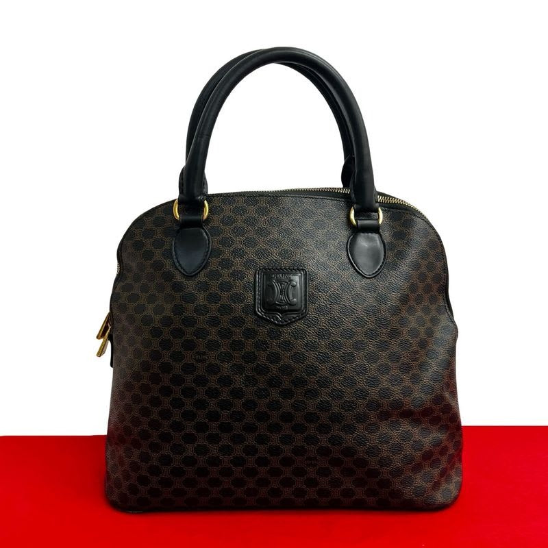 Celine Vintage Macadam Blason Logo Pattern Leather — view 2