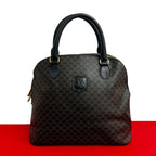 Celine Vintage Macadam Blason Logo Pattern Leather — view 2