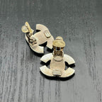 Chanel Earrings Rhinestone Gold — view 2