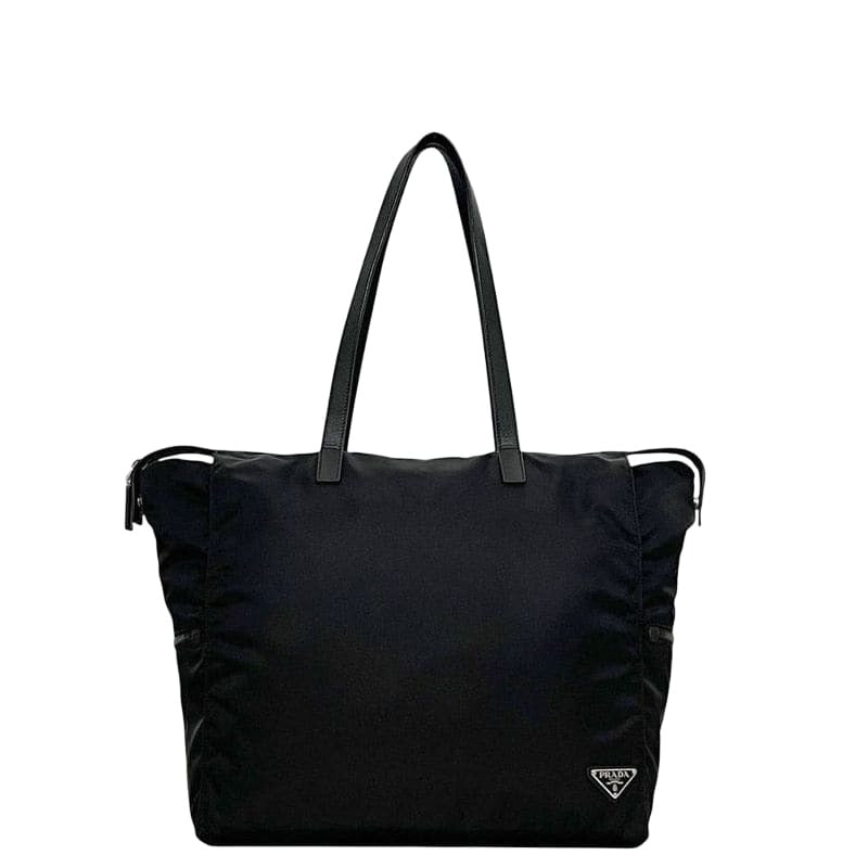 Prada Tote Bag Black Nero Tessuto 2 Vg026 — view 5
