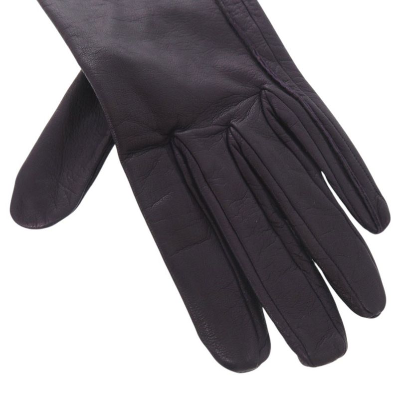 Hermes Hhardware Gloves Goth Leather Purple 0488 — view 6