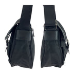 Prada Tessuto Triangle Logo Plate Black Silver Hardware Nylon Bt0173 — view 8