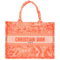 Dior Bookte Toile de Jouy Embroidery Mesh Orange White