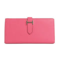 Hermes Bearn Souffle Rose Azare Vaux-epson Silver Hardware