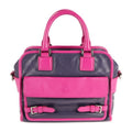 Loewe Handbag Leather Purple Pink Silver Hardware Cruz 2-Way Bicolor