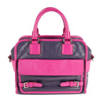 Loewe Handbag Leather Purple Pink Silver Hardware Cruz 2-Way Bicolor