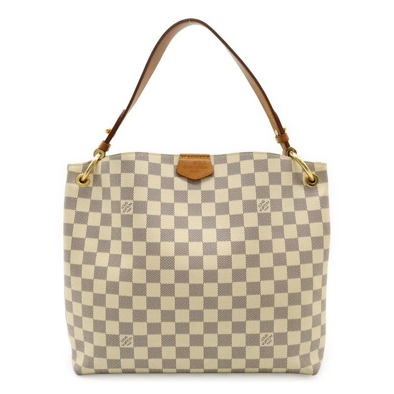 Louis Vuitton Damier Azur Graceful PM Shoulder Bag One Semi — view 2