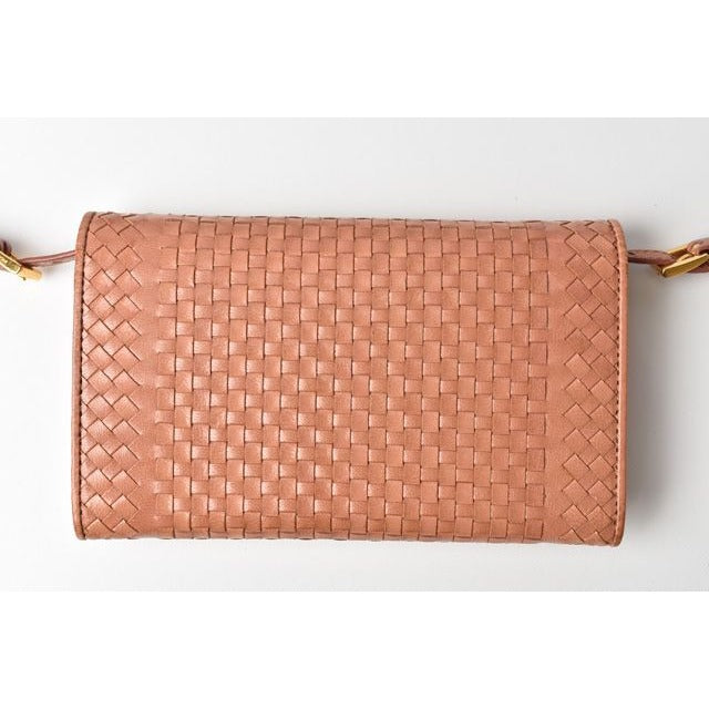 Prada Long Wallet Shoulder 1 M1437 Madras Rose — view 4