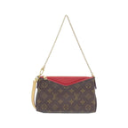 Louis Vuitton Monogram Pallas Clutch Shoulder Bag