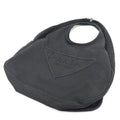 Prada Canvas Hobo Bag Shoulder Black 2 Vy005 Embossed Logo