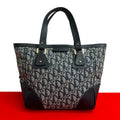 Dior Trotter Pattern CD Logo Canvas Leather