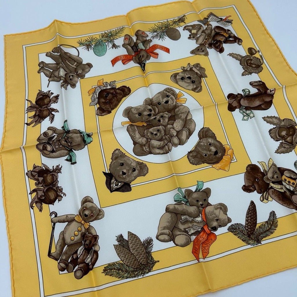 Hermes Carre 45 Petit Yellow Friends of the Scarf — view 3