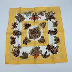 Hermes Carre 45 Petit Yellow Friends of the Scarf