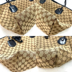 Gucci Shoulder Tote GG Canvas Black A4 Business Travel — view 5