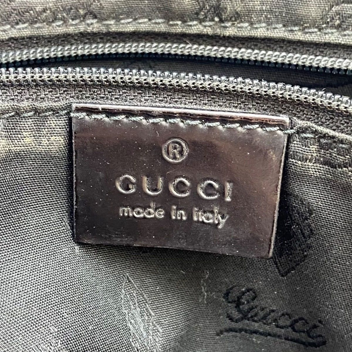 Gucci Shoulder Tote GG Canvas Black A4 Business Travel — view 8