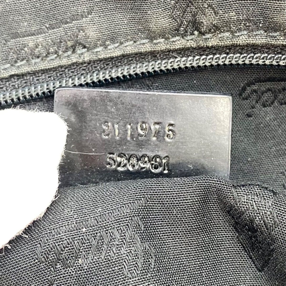 Gucci Shoulder Tote GG Canvas Black A4 Business Travel — view 9