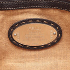Fendi Tote Selleria Dark Brown Leather — view 4