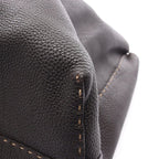 Fendi Tote Selleria Dark Brown Leather — view 5