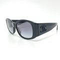 Chanel Sunglasses Embroidery CC Logo Acetate Black Eyewear