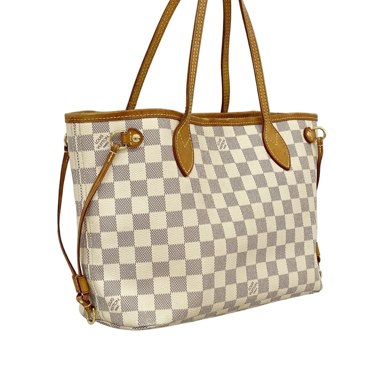 Louis Vuitton Tote Damier Azur Neverfull PM White — view 2