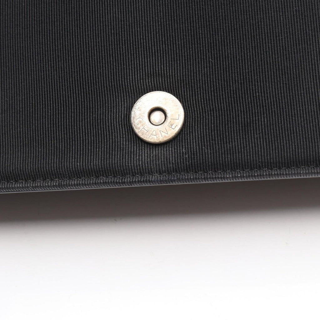 Chanel Shoulder Bag Quilted Big CC Logo Black Lambskin — view 7