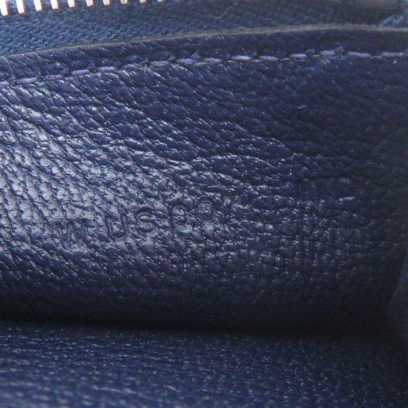 Hermes Trifold Chevre Navy Wallet — view 9