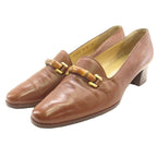 Gucci Bamboo Loafers Leather Brown