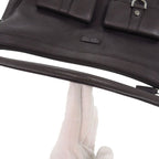 Gucci one Shoulder Bag Leather Dark Brown Handbag 1175 — view 6