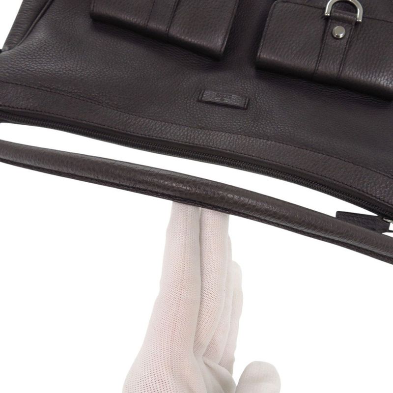 Gucci one Shoulder Bag Leather Dark Brown Handbag 1175 — view 6