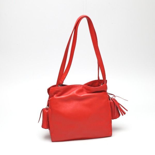Loewe 380 82 E17 Leather 2-Way Tassel Shoulder Bag — view 2